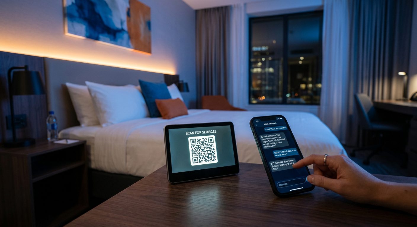 Presence Pro – chatbot per hotel via QR code che gestisce richieste ospiti automaticamente